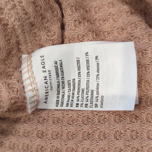American Eagle Oversized Knitted Sweater Boat Neck Light Pink Size Small - Picture 5 of 5